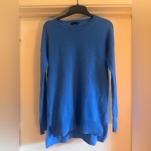 Aqua Vibrant Blue Crew Neck Sweater